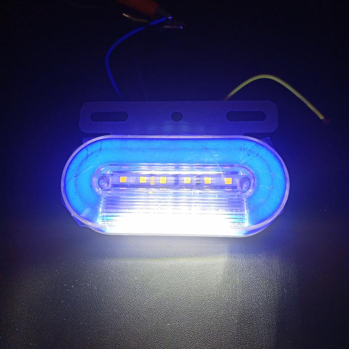 Gambar Lampu LED bak truk bus variasi Lampu truck LED model oval 12v-24v box - Biru dari TOKOSPORTIVO undefined Tokopedia