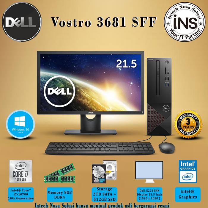 I7 10700 Dell Vostro 3681 Ssd Dell Vostro 3681 Desktop I3-10105