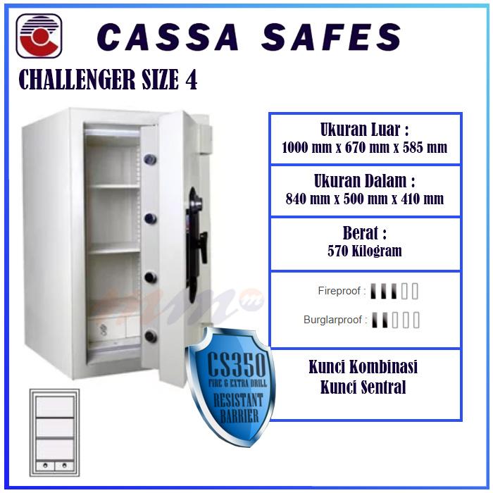 Gambar Brankas Cassa Challenger Tahan Api Tahan Bongkar - Size 4 dari Alfa Sumber Rejeki undefined Tokopedia