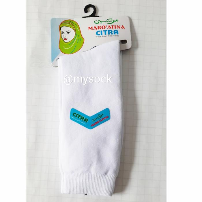 Gambar (6 PASANG) Kaos Kaki Citra Sebetis Kream Putih Hitam dari MySock shop undefined 4 Tokopedia