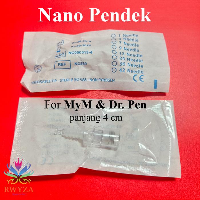 Gambar Jarum Nano Dermapen dermaroller derma pen elektrik BB Glow Sulam Bedak - Nano Pendek dari Rwyza undefined Tokopedia