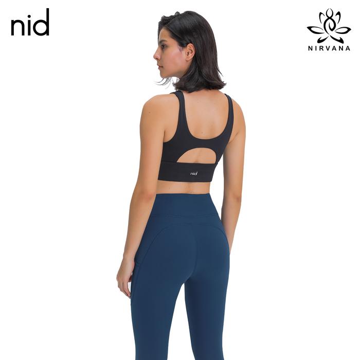 Gambar Sport Bra Nirvana Breathable Skin Zora - BLACK, S dari Nirvana Indonesia Yoga Kota Medan Tokopedia