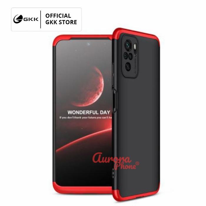 Gambar Xiaomi Redmi Note 10s Hard Case Armor Full 360 GKK Original Casing - Hitam MERAH, Redmi Note 10s dari Aurora Phone undefined Tokopedia