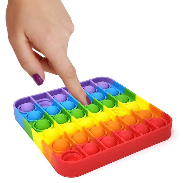Gambar Pop It Fidget Toy Rainbow Murah Mainan Bubble Pop Its - Pelepas Stres dari Kangtaw Official Store undefined Tokopedia