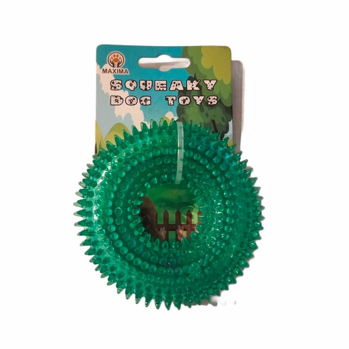 Gambar Squeaky Donut Dog Toy - Mainan gigitan bunyi Anjing Pet Dog Toy - Hijau, S dari Puppi Qube Store undefined Tokopedia