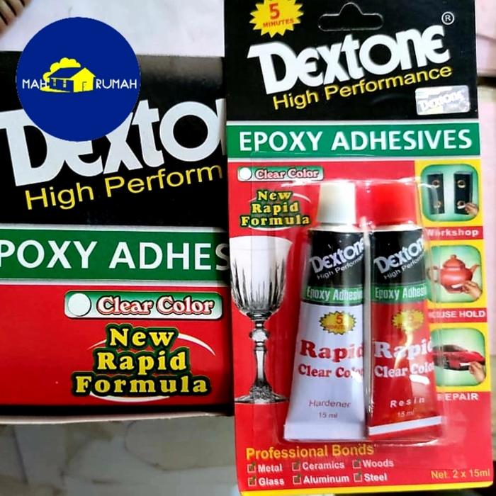 Gambar LEM Resin Besi 5 menit EPOXY CLEAR BENING Kayu Akrilik - DEXTONE dari mahrumah.sby undefined Tokopedia