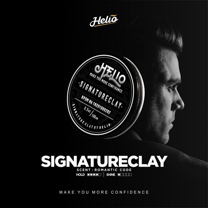 Gambar Helio Pomade Signature Clay + Sisir Steril & Sticker dari Elviento Mens Grooming undefined Tokopedia