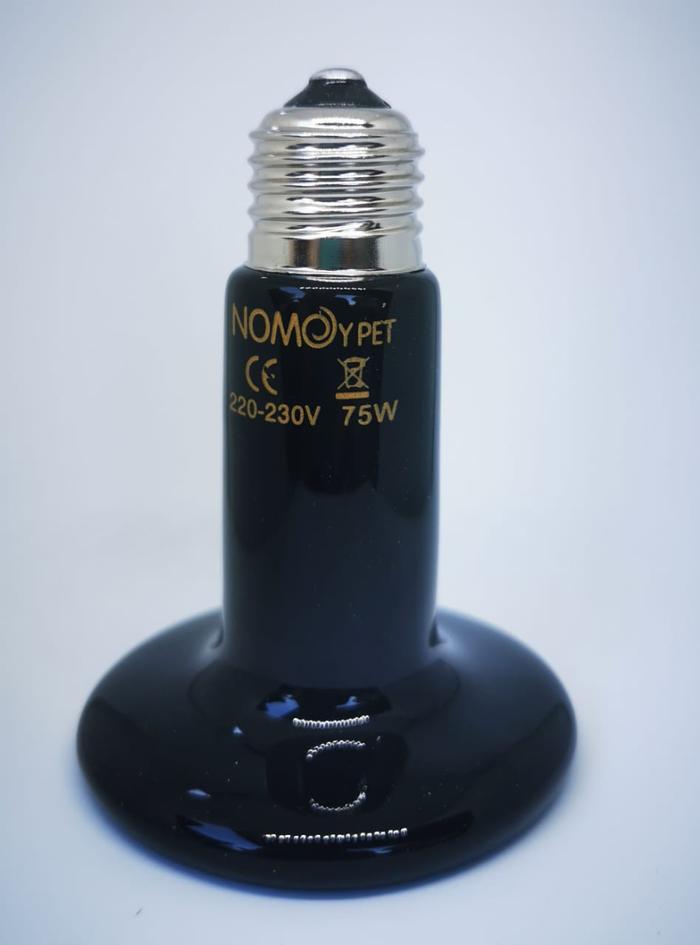 Gambar lampu penghangat ceramic heating lamp 25 watt lampu reptil kura - Hitam, 25 Watt dari HokkySolution undefined Tokopedia