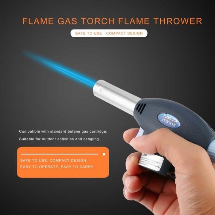 Gambar Gas torch butane pistol penyembur api obor gas berkemah portable - Dark Blue dari BAGINDA-STORE47 undefined Tokopedia