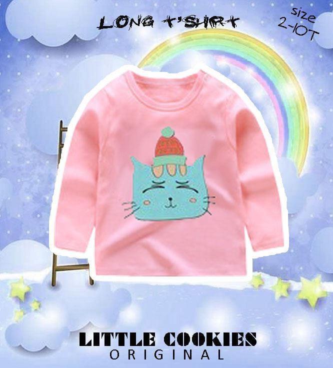 Gambar Kaos Lengan Panjang Anak Murah (Little Cookies) - Pink, 2 dari qaybookstore undefined Tokopedia
