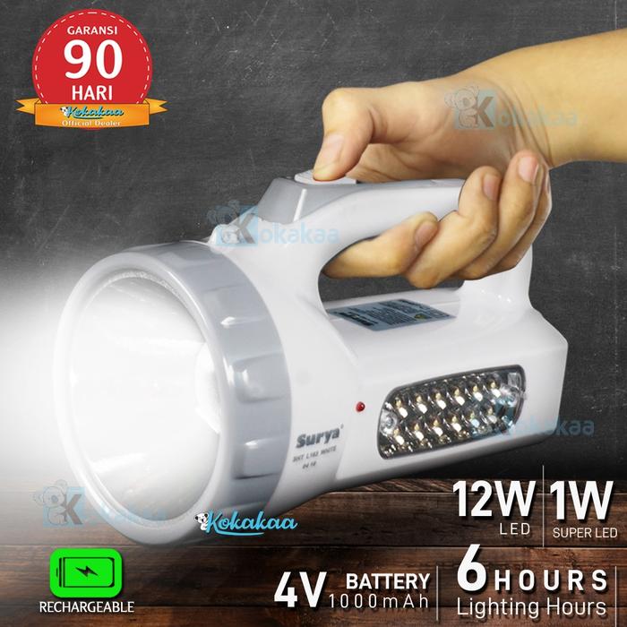 Gambar Surya Lampu Emergency SHT L163 1W + 12SMD Rechargeable Tahan 12 Jam dari Kokakaa undefined Tokopedia