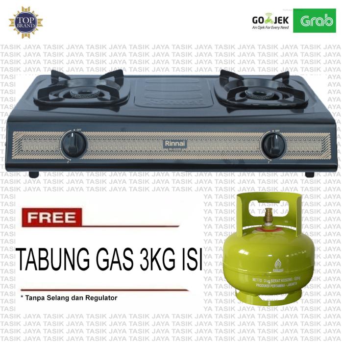 Jual Paket Kompor Gas Rinnai 522 S / RI-522S l + Tabung Gas 3kg Isi -  Jakarta Selatan - Tasik Jaya | Tokopedia