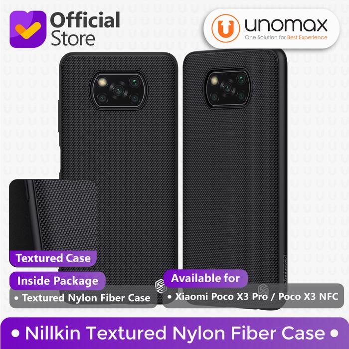 Gambar Case Xiaomi Poco X3 NFC Nillkin Textured Nylon Fiber Casing - Black dari unomax undefined Tokopedia