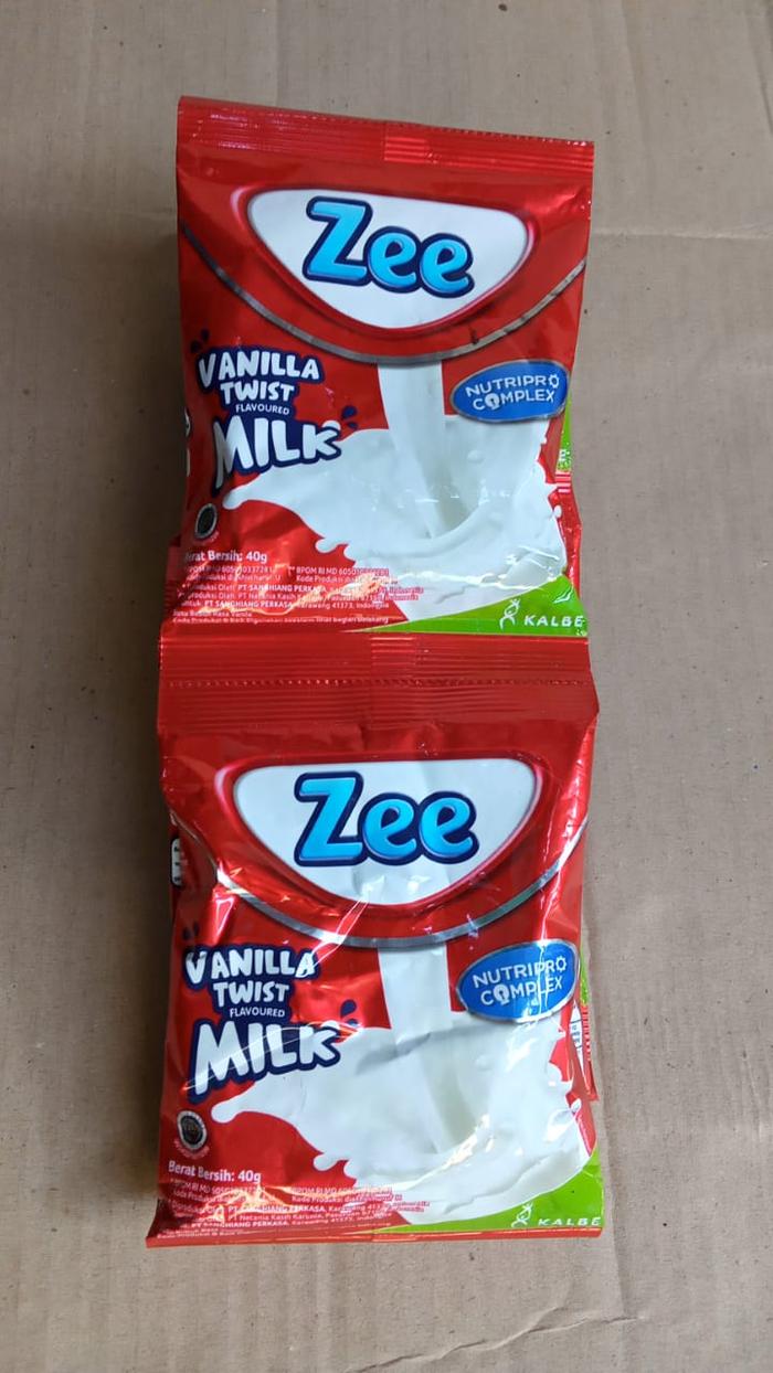 Gambar [Grosir] Susu Zee Chocolate/Vanilla 1 Renceng (40gr x 10 sachet) - Vanila dari Afbil Store undefined Tokopedia