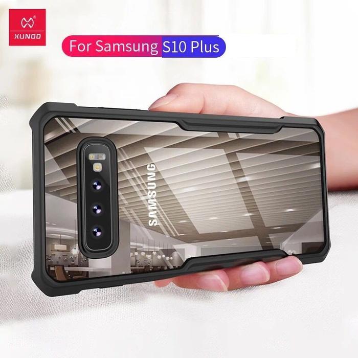 XUNDD ORIGINAL Samsung Galaxy S10+ S10 Plus Soft Hard Case Hybrid CLEAR  LISTBLACK, SAMSUNG S10PLUS