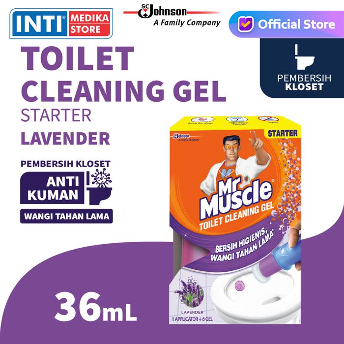 Gambar MR MUSCLE - Toilet Cleaning Gel 36 ml | Pembersih Toilet Gel - STARTERLAVENDER dari INTI MEDIKA STORE undefined Tokopedia