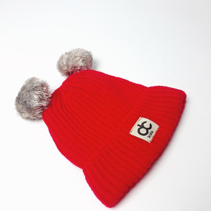 Gambar Topi Kupluk Bayi Polos Laki Laki Perempuan Usia 0 3 6 bulan 1 2 3 thn - Merah dari Gavinku_Collection undefined Tokopedia