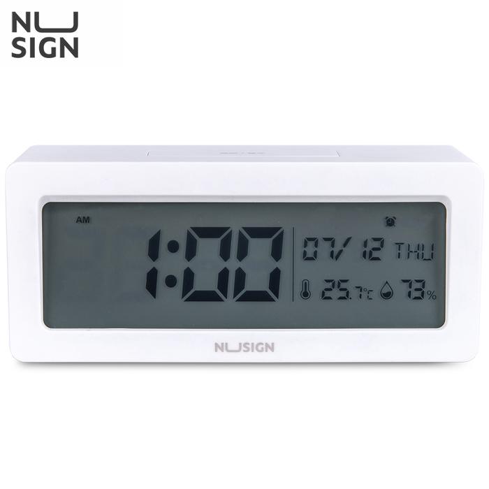 Gambar Nusign Digital Clock / Jam Digital Dengan Alarm Hari Tanggal NS881 - Putih dari Nusign Indonesia undefined Tokopedia