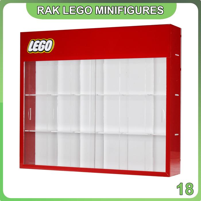 Gambar LEGO Rak Acrylic Minifigure Isi 18 - Merah dari Toko Dunia Aksesoris Kita undefined Tokopedia