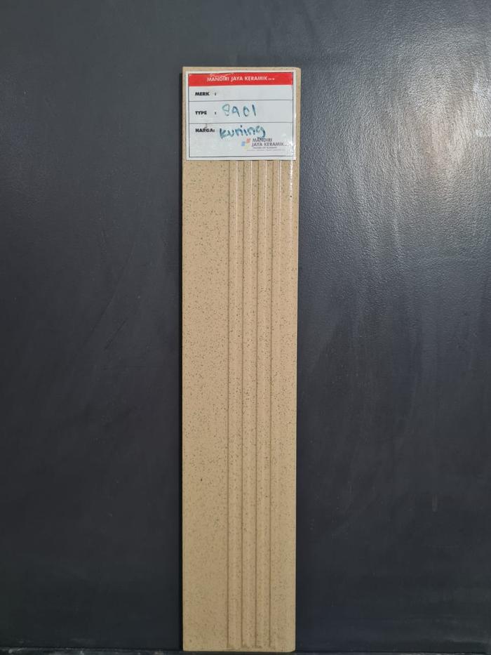 Gambar Stepnosing Keramik 8x40 cm Texture Timbul Anti Slip - 8401 Kuning dari Mandiri Jaya Keramik undefined Tokopedia