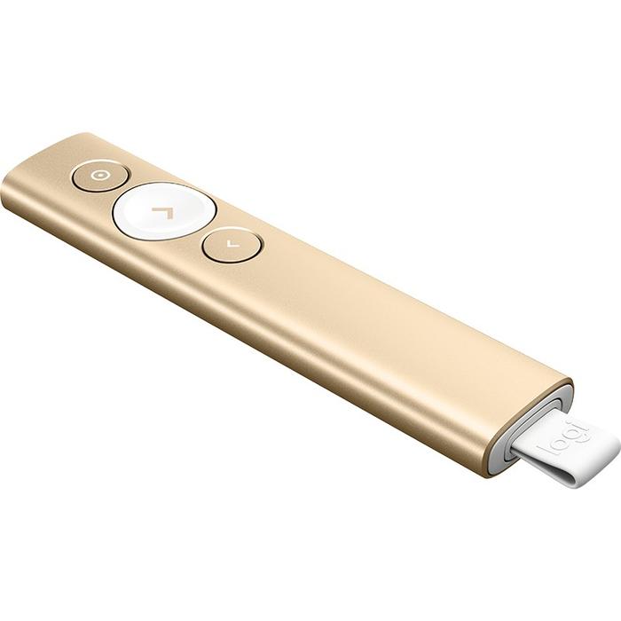 Gambar LOGITECH POINTER SPOTLIGHT PRESENTATION REMOTE - gold dari Kurnia Abadi Semesta undefined Tokopedia