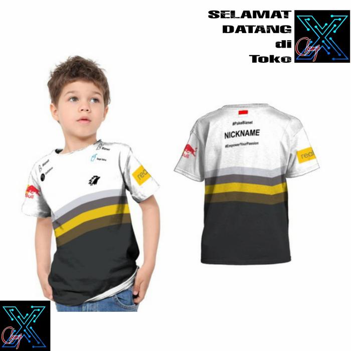 Gambar Baju Kaos Jersey Olahraga Onic eSports Gaming Pro Team Anak 1-10 Tahun - Onic 04, S dari Clamp X undefined Tokopedia