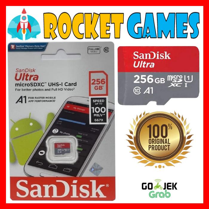 SanDisk 256GB Ultra microSDXC UHS 1 Card 100MB/s Grey -SDSQUNR-256G-GN3MN, Grey : Buy Online at Best Price in KSA - Souq is now