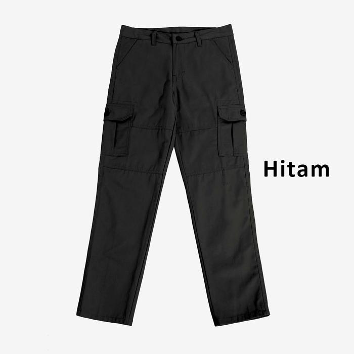 Gambar CELANA CARGO KARGO PDL PANJANG PRIA HIJAU ARMY ORIGINAL PREMIUM MURAH - Cargo Pjg Hitam, 38 ST dari Groweed Store undefined Tokopedia