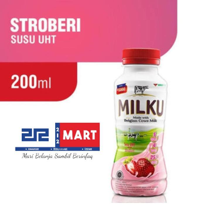 Gambar Susu Milku Cokelat dan Stroberi - 200 ML - Stroberi dari 212 Mart Alfatih Makassar undefined Tokopedia