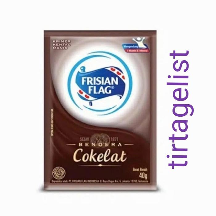 Gambar Susu Bendera Frisian flag kental manis coklat/putih 40gr x 6s' - Cokelat dari tirtagelist undefined Tokopedia