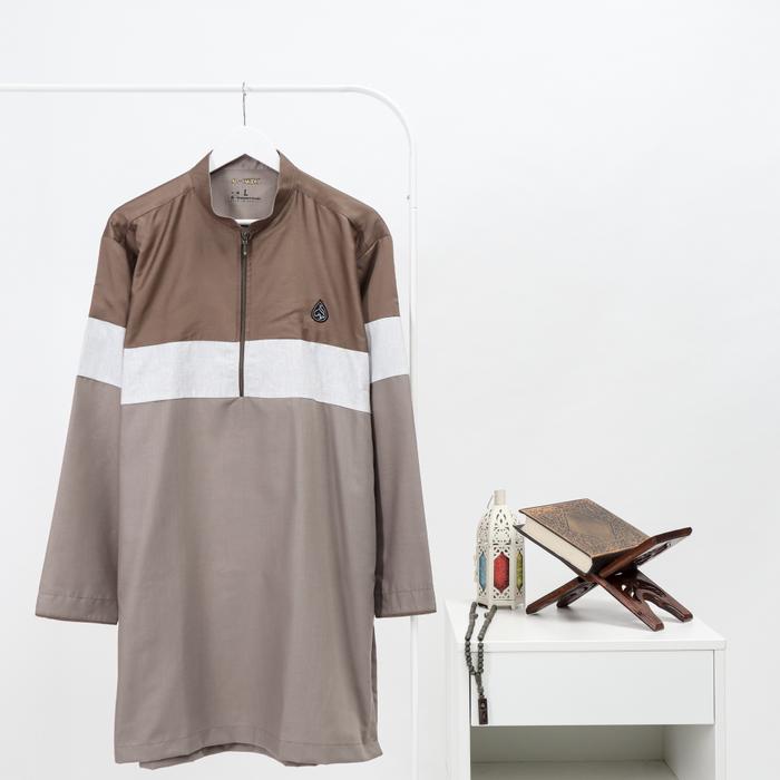 Gambar Kurta Al Haudh - Yasir Series - Coklat Muda, S dari Al-Haudh undefined Tokopedia