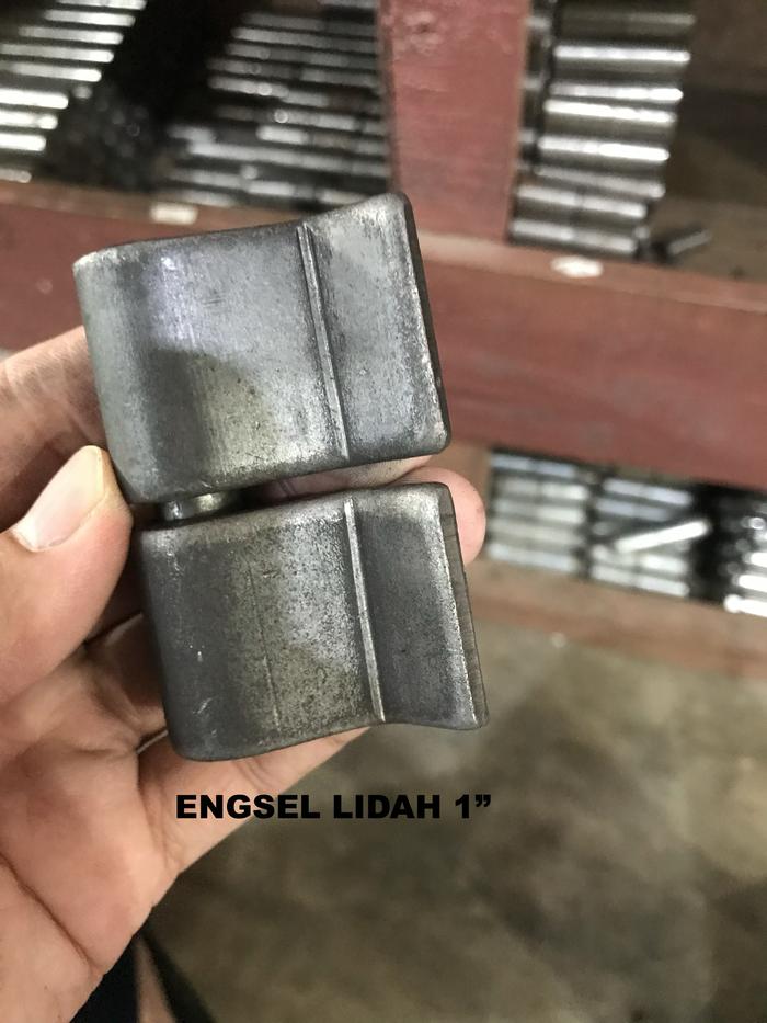 Gambar ENGSEL LIDAH / ENGSEL PINTU PAGAR BESI / ENGSEL KUPING - 1" dari Arengka Steel undefined Tokopedia