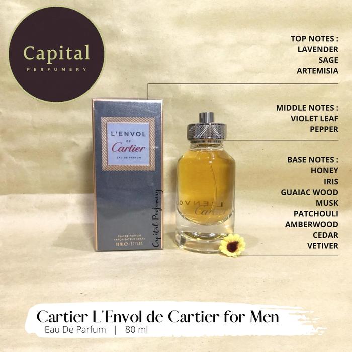 Jual Cartier De L'ENVOL For Men EDP 80 ml - Kota Tangerang Selatan -  Capital Perfumery | Tokopedia
