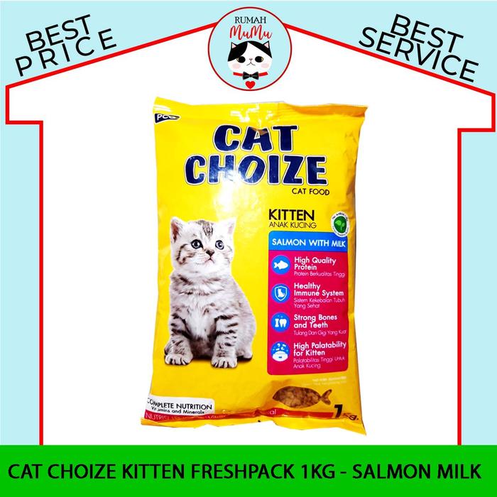 Gambar MAKANAN ANAK KUCING KITTEN CAT CHOIZE 1kg RASA TUNA SUSU - SALMON MILK dari Rumah MuMu Petshop undefined Tokopedia