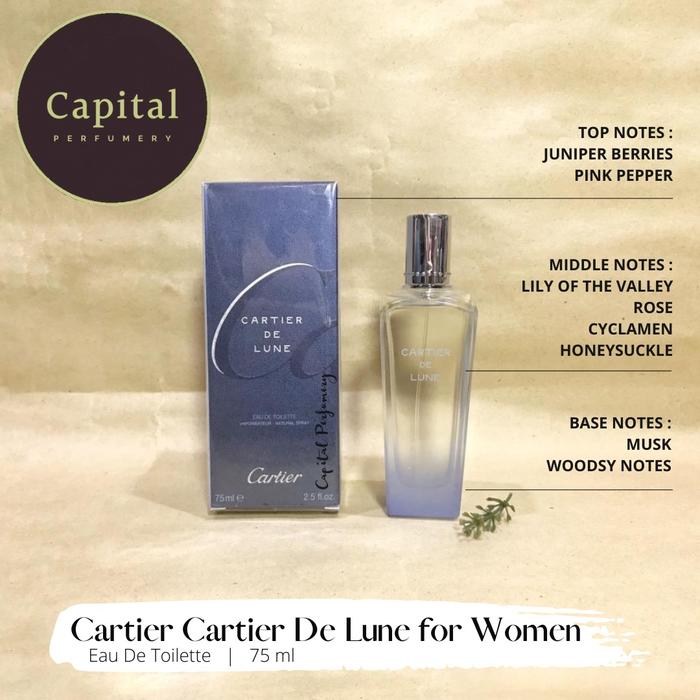 Jual Cartier De LUNE For Women EDT 75 ml - Kota Tangerang Selatan - Capital  Perfumery | Tokopedia