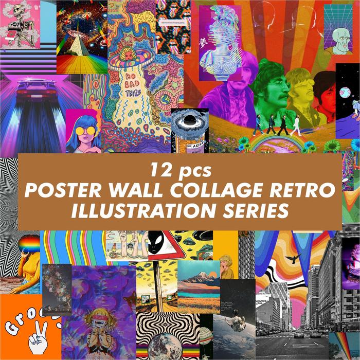 Gambar Poster dinding aesthetics retro art | wall college decor | A3 Poster dari Mini project Id undefined Tokopedia