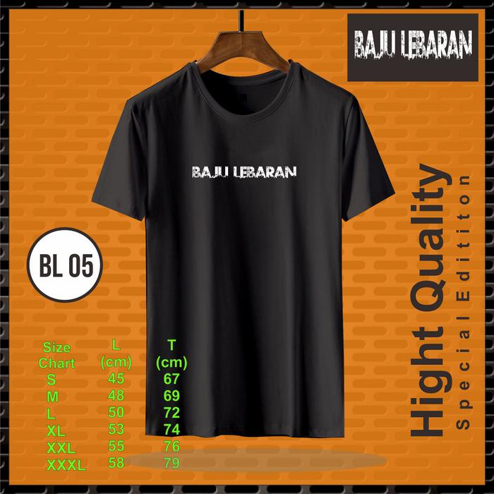 Gambar BAJU T-SHIRT KAOS DISTRO MURAH PRIA WANITA KAOS LEBARAN PREMIUM MURAH - BL 01, S dari Dapur Clothing undefined Tokopedia