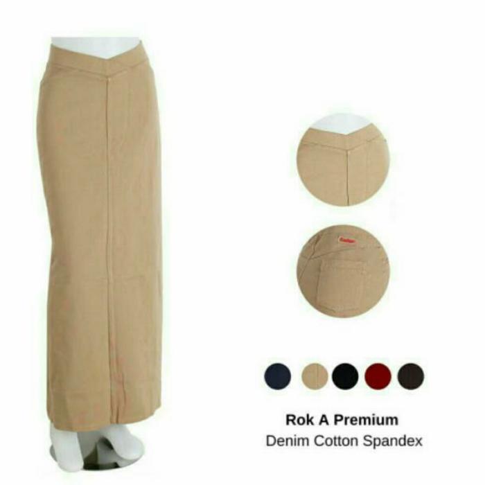 Gambar Rok A / rok span - Krem, L dari Azahra Jasmine undefined Tokopedia