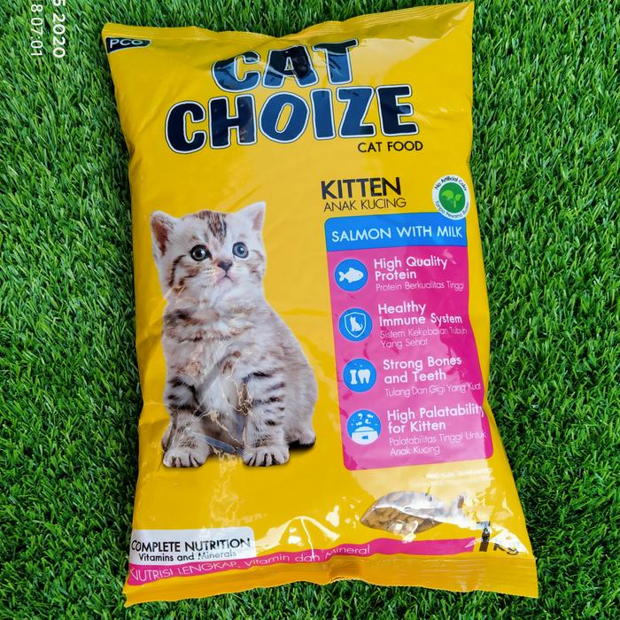 Gambar MakananAnakKucing (1Kg ) CAT CHOIZE KITTEN FreshPack (1 Kg ) - SALMON Kuning dari Alvindo Pakan ternak & petshop undefined Tokopedia