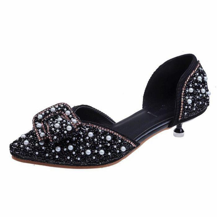 Gambar 35-40 ANGGUN SEPATU PESTA WANITA MOM PARTY SHOES - Hitam dari Babyfamilycare undefined Tokopedia