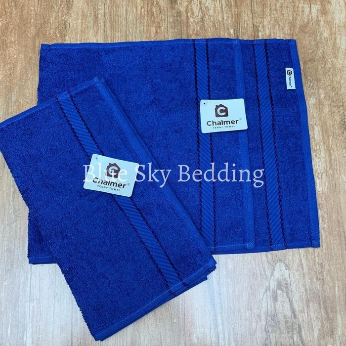 Gambar handuk chalmer 30x70 Handuk Olah Raga, Salon - Biru BCA dari Blue Sky Bedding undefined Tokopedia