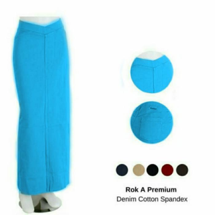 Gambar Rok A / rok span - Biru Tosca, XXXL dari Azahra Jasmine undefined 5 Tokopedia