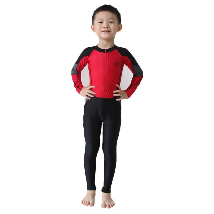 Gambar Lasona Baju Renang Diving Panjang Remaja Tangan Panjang TRP-G3246-L4 - Red Black, 2 dari LasonaIndonesia undefined Tokopedia