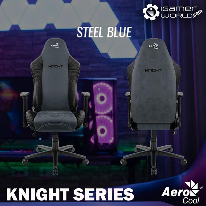 Gambar Aerocool Knight Gaming Chair - STEEL BLUE dari Igamerworld Store_NEW undefined Tokopedia