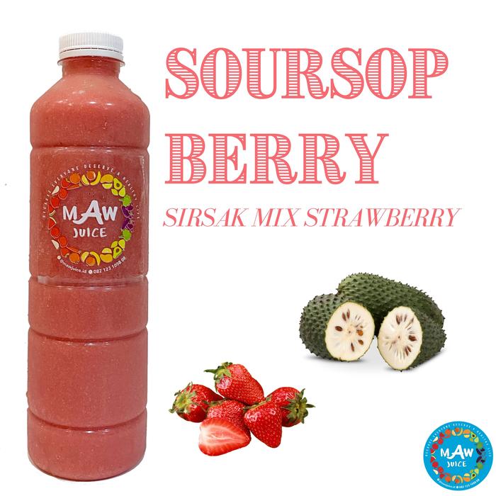 Gambar MIX JUS BUAH (2 jenis buah) / MIX FRUIT JUICE ( 2 Fruits) - SOURSOPBERRY, 500ml dari Maw Juice undefined Tokopedia