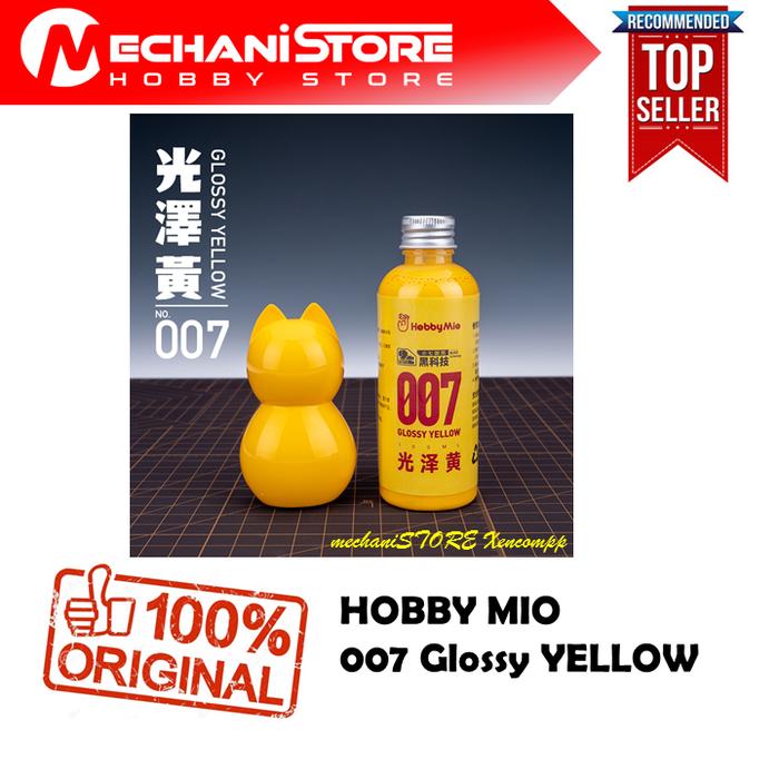 Gambar HOBBY MIO PAINT GLOSSY YELLOW 007 100ML CAT AIRBRUSH MODEL KIT dari mechaniSTORE Bandung undefined Tokopedia