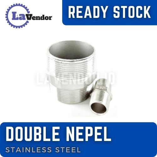 Gambar Double nepel Reduce 1/2"NPT x 3/8"NPT dari Lavendor Indonesia undefined Tokopedia