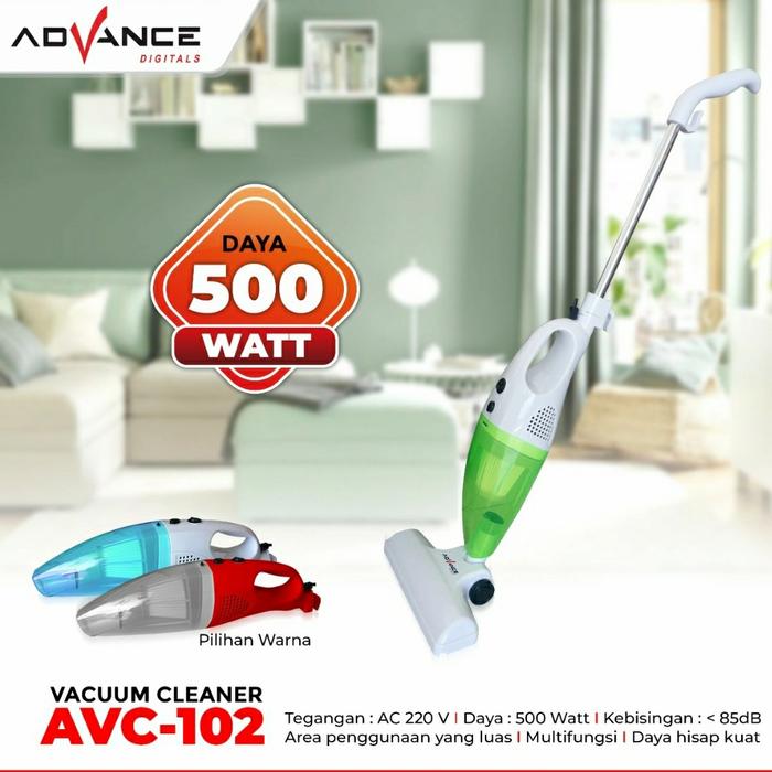 Gambar vacuum cleaner ADVANCE 2 in 1 AVC 102 - penghisap debu - penyedot debu - Hijau dari sini grosir undefined Tokopedia