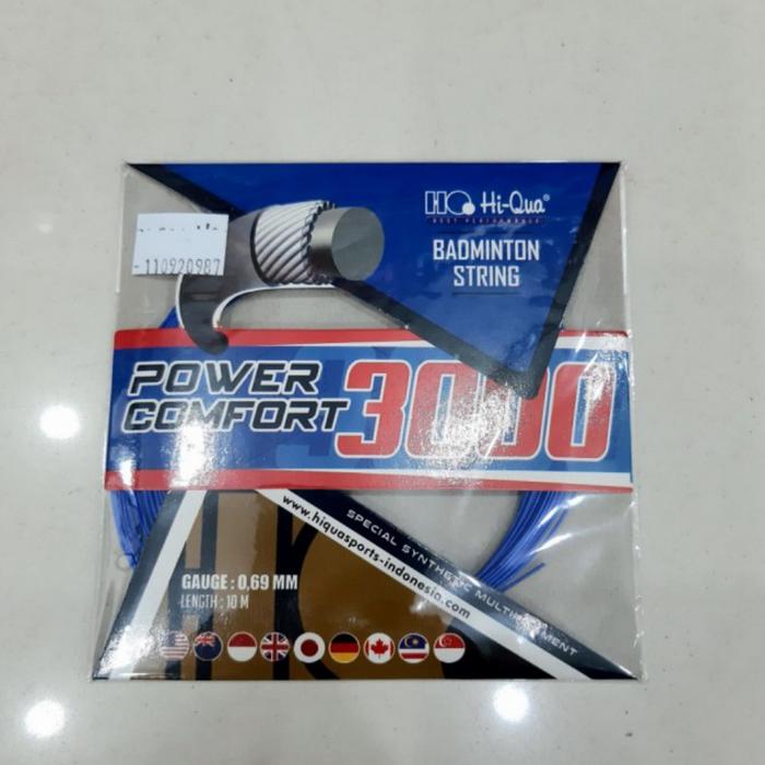 Gambar Senar Raket Badminton/ Tali Raket Hi-Qua Power Comfort 3000 - Biru dari Gerai Olahraga undefined Tokopedia