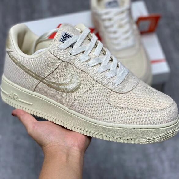 Jual Nike Air Force Low x Stussy Fossil Kota Administrasi